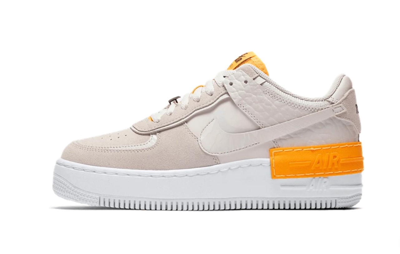 NIKE AIR FORCE 1 SHADOW BEIGE ORANGE