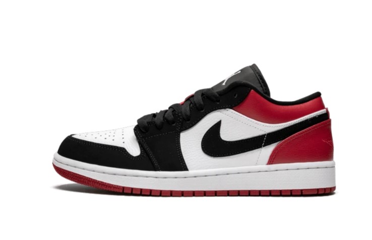 AIR JORDAN 1 LOW BLACK TOE