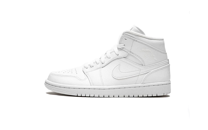 AIR JORDAN 1 MID TRIPLE WHITE