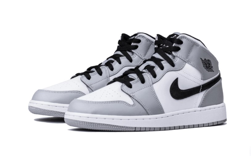 AIR JORDAN 1 MID LIGHT SMOKE GREY