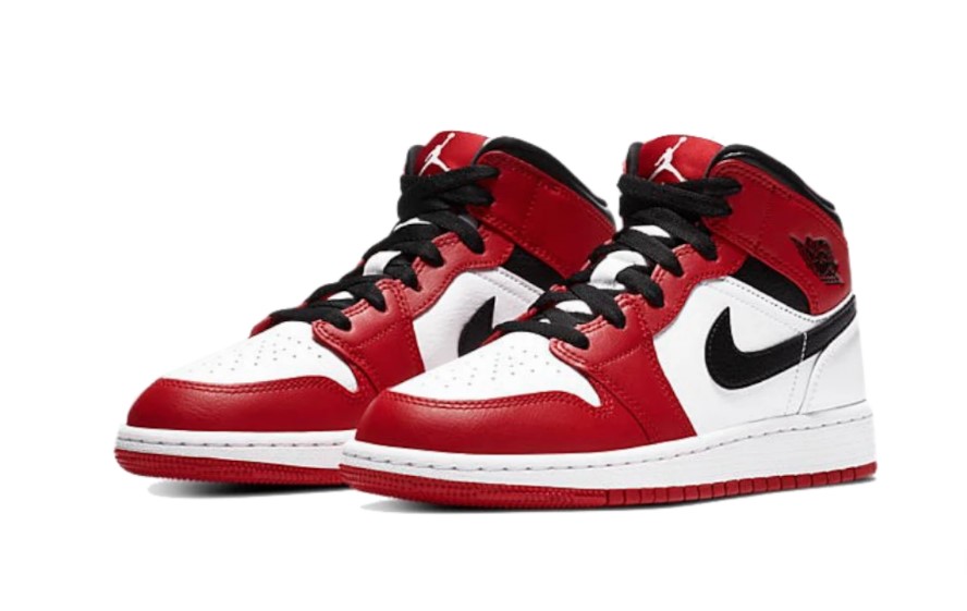 AIR JORDAN 1 MID CHICAGO WHITE