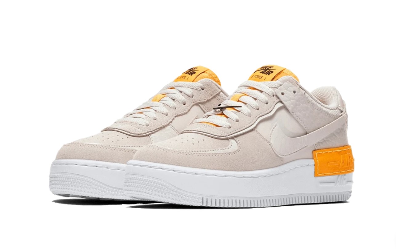 NIKE AIR FORCE 1 SHADOW BEIGE ORANGE