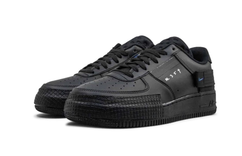 NIKE AIR FORCE 1 N354 TRIPLE BLACK